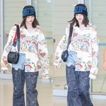 [현장포토] "시·선·집·중"…한소희, 공항의 힙스터