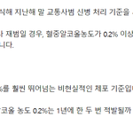 경찰 피셜) 혈중알코올<b>농도</b> 0.2%는 1년에 한두 번 적발될까 말까...