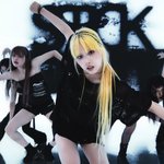 와 엔믹스 지우 금발에 스모키 <b>고트함</b>