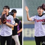 파리올림픽 여자 양궁 3관왕 <b>임시현</b> 잠실 시구 사진