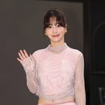 [포토S] 기은세, 핑크빛 <b>망사</b> 원피스