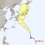 10호 태풍 '<b>산산</b>', 매우 강한 세력으로 일본 관통할 듯