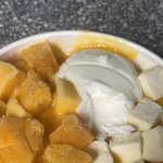 망빙 먹는중