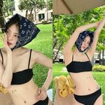 파격 한소희, 핫한 비키니 자태‥허리+골반라인 따라 선명한 타투