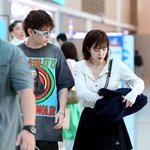 현아-용준형 '예비 부부 나란히 함께 출국'[엑's <b>HD</b>포토]