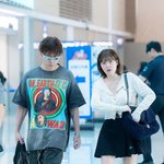 [T포토] 용준형현아 '예비부부, 출국합니다'