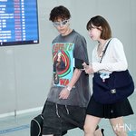 [포토] 용준형-현아 예비부부 '출국도 함께'