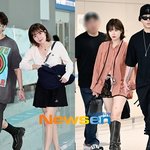 D-31’ 현아용준형, 커플 네일+부츠 공항패션‥시선 싹쓸이 <b>K팝</b>...