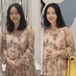'둘째 임신' 이정현, 이제 티 나는 <b>D라인</b>..볼살도 통통해졌네