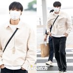 [현장포토] "공항이 런웨이"…이민호, 심플 공항패션