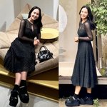 [댓글부탁해] 박지윤, 샤넬 슈즈와 <b>땡땡이</b> 시스루! 클래식한 핸드백으로...