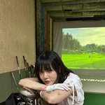 <b>AOA</b> 출신 지민, 양팔 타투로 채우고 스크린골프…강렬 [N샷]