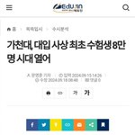 <b>가천대</b> 8만명 지원 했데