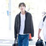 [현장포토] "멋짐이 가득해"…정우, 만찢남 출국길