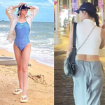 [댓글부탁해] ‘브브걸’ <b>민영</b>, 수영복도 등근육도 퀸! 셔츠 걸친...