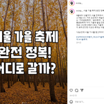 서울 가을축제 완전 정복! 어디로 갈까?