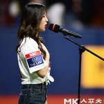 트라이비 <b>송선</b> ‘감미로운 보이스로 애국가 열창’ [MK포토]