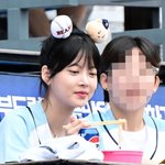 [어케생각해] [사진]르세라핌 홍은채, 야구장도 <b>식후</b>경