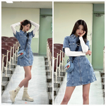  텅빈 강의실에 홀로 빛난 순간...‘빈티지 <b>데님</b> 원피스’ 자태