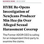 <b>제프</b> 밴자민 "민희진, 성범죄 은폐 의혹 재조사"