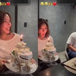 '시험관 성공' 손담비, 임신 축하 파티까지..이규혁과 활짝