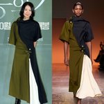 김희애, 우아한 드레이핑 드레스 '완벽 소화'…가을 여신 자태