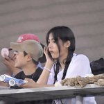 [포토] 뉴진스 민지 '<b>두산</b> 응원하는 두린이 야구팬'
