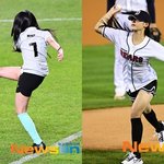 뉴진스 <b>민지</b>, 시축→시구 완벽한 올라운더 체육 여신! 팬심에 골인