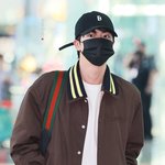 김석진 미국 공항 출국