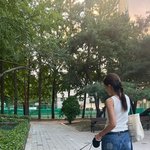 채정안, 반려견 <b>산책</b>도 스타일리쉬하게..뒷모습만 봐도 예쁘네