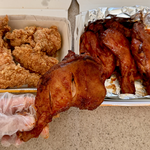 비비큐 황올 공짜 <b>반마리</b>로 만든 꿀조합