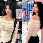 강다은, 옛 얼굴 어디가고 <b>젖살</b> 빠진 여신 미모! 청순한 오프숄더룩