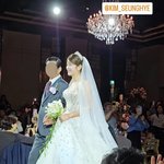 김해준김승혜, 결혼식 현장 포착..럭셔리 웨딩드레스 자태 '우아...