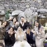  세 번째 유부녀 위해 뭉쳤다..정윤혜<b>안재민</b> 결혼식 참석(종합)