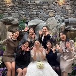 [댓글부탁해] 레인보우 우정 빛났다…정윤혜<b>안재민</b> 결혼식에 '완전체...