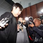 강남경찰서 피의자 신분으로 <b>출석</b>하는 개그맨 이진호