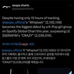 에스파가 르세라핌 넘음