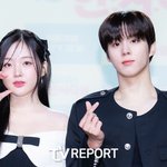 [T포토] 강나언김우석 '선남<b>선녀</b> 커플'