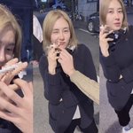 옥주현 길거리에서 뻐끔…"담배 유사품, 흡연 조장" 비판 여론