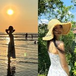 이미주, <b>노을</b>에 비친 실루엣이 예술‥예능에 가려진 인형美