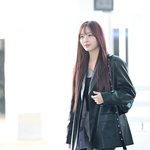 [현장포토] "피지컬도 완벽해"…하나, 공항 런웨이