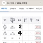 <b>작년</b> 9모랑 수능 <b>성적</b> 차이