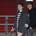 (여자)아이들 슈화, 추워진 가을밤에도 하의실종 패션 [포토엔HD]