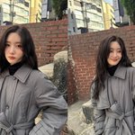 [모두드루와] 정채연, <b>늦가을</b> 포근한 코디...마음 녹이는 '조립식...