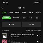오랜만에 <b>음원</b>차트 개빡세네