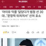 아이유 악플러 30대 여자 <b>징역</b> 4년에 선처호소