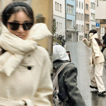 기은세, 신바람 났네…스위스에서 맞은 <b>첫눈</b> "나 잡아봐라~"