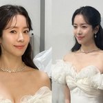 한지민, 결혼 상상하게 하는 순백 드레스... '최정훈' 신부 될까