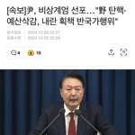 ***속보 윤석열 대통령 비상<b>계엄</b> 발표