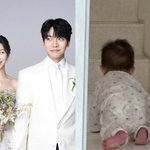 이승기이다인, 10개월 딸 최초 공개…쪼꼬미 <b>앙증</b> 뒤태